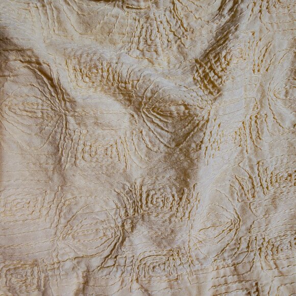 Coldwater Creek Women's Medium Yellow Embroidered Button-down Blouse - Picture 10 of 12